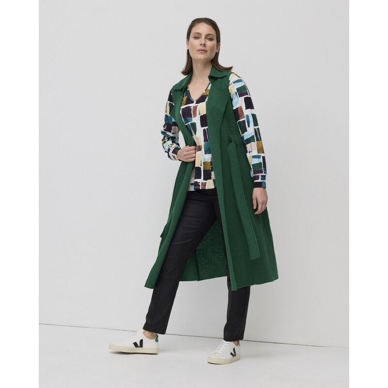 Marco Polo Belted Boiled Wool Vest image number 2